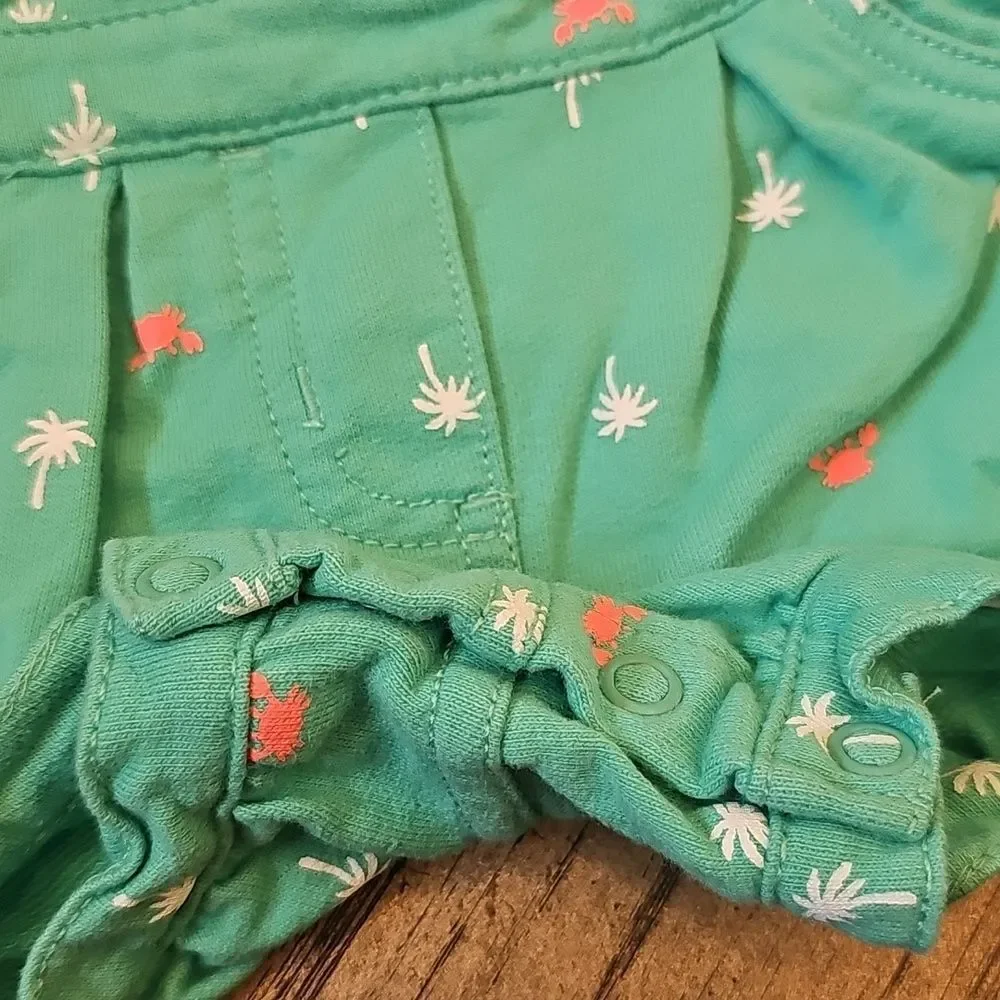 NWOT Carter's Teal Overall Set 3T